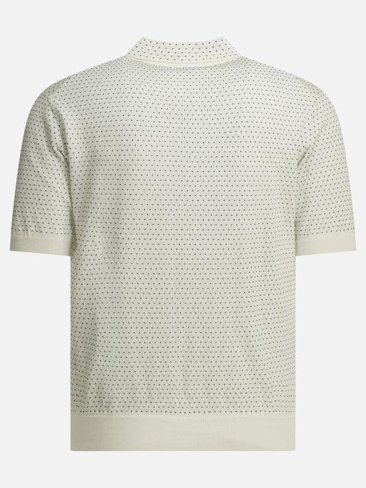 Polo shirts with buttons Textured knit White - Rakkì Men | PLP | VIETTI Online Store | 2