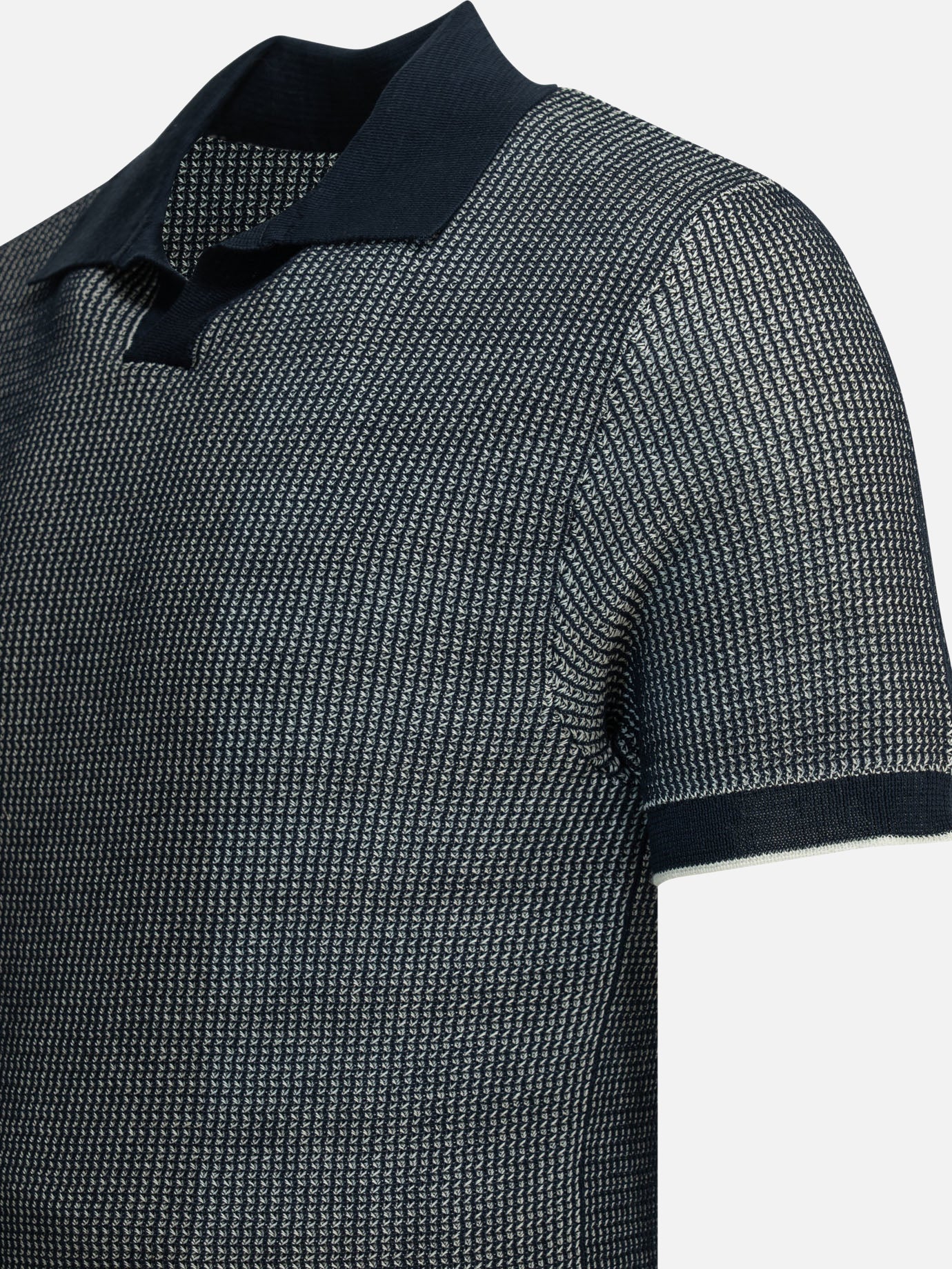 Polo senza bottoni Striped Blu - Rakkì Uomo | PDP | VIETTI Online Store | Zoom-Modal_4