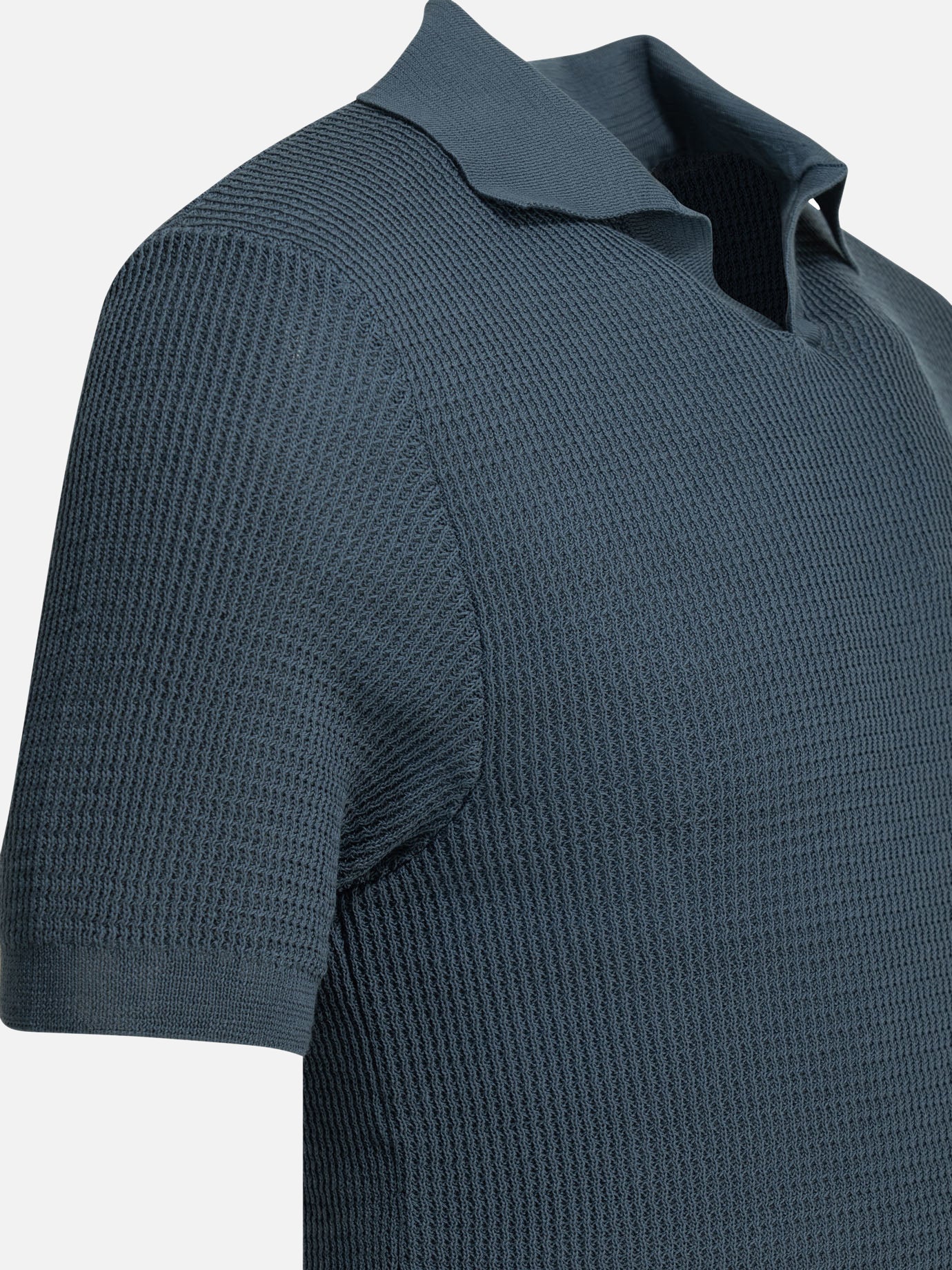 Polo senza bottoni Solid colour Blu - Rakkì Uomo | PDP | VIETTI Online Store | Zoom-Modal_4