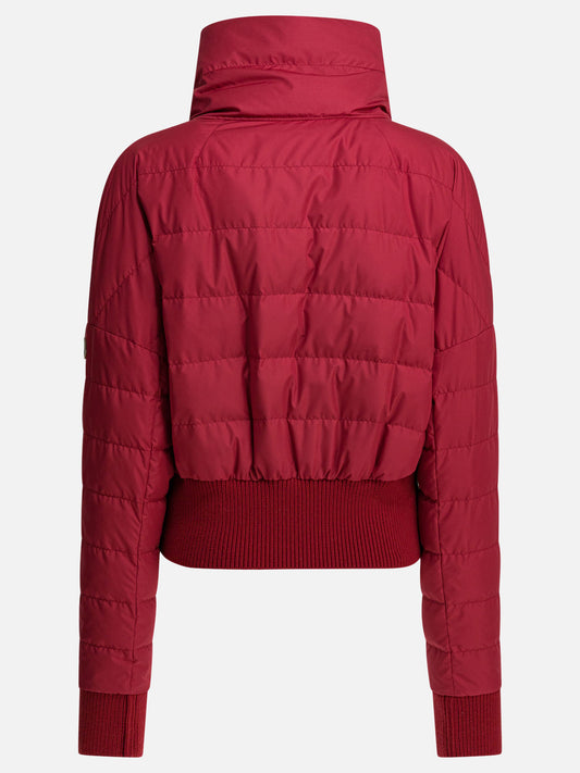 Rick Owens "Cropped" Down Jacket x Moncler Red
