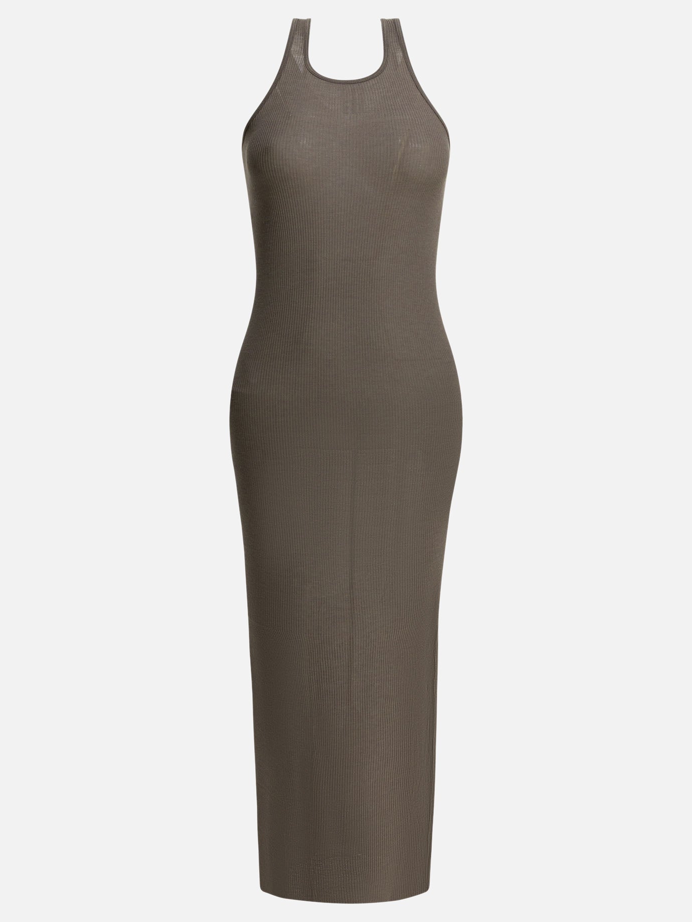 rick owens maxi dress Rick Owens Long sheath dress Grey - Women