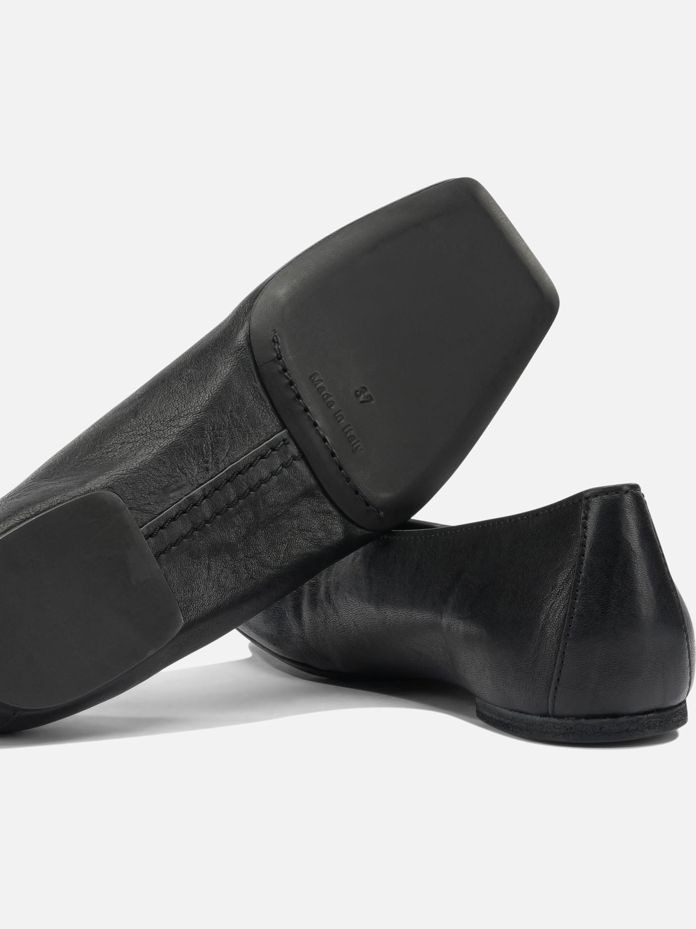 Classic ballet flats 100% ram leather - 100% cow leather Black - Rick Owens Women | PDP | VIETTI Online Store | Zoom-Modal_5