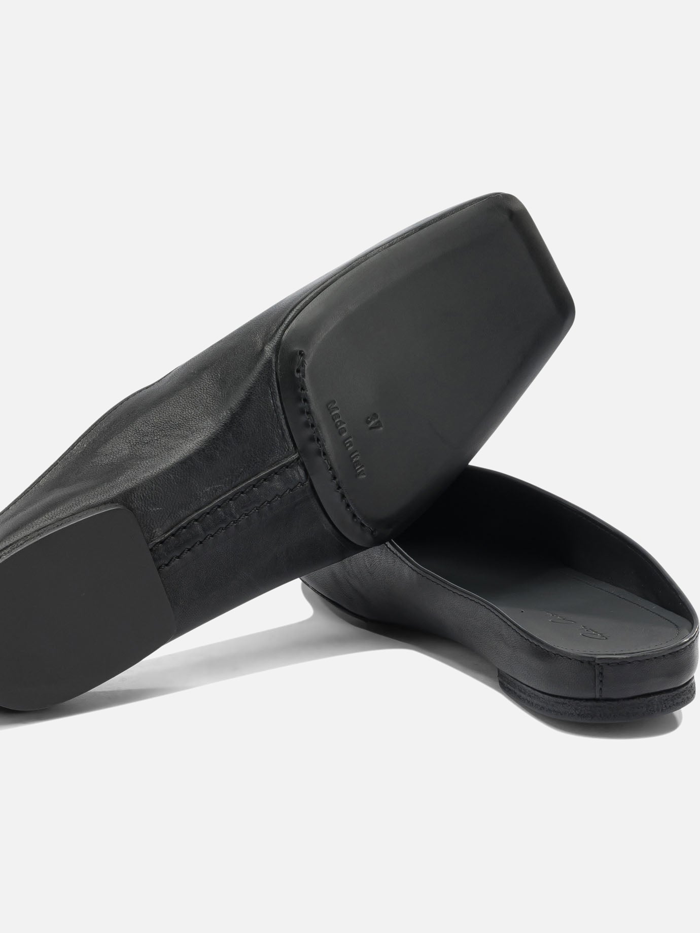 Slippers 100% ram leather - 100% cow leather Black - Rick Owens Women | PDP | VIETTI Online Store | Zoom-Modal_5