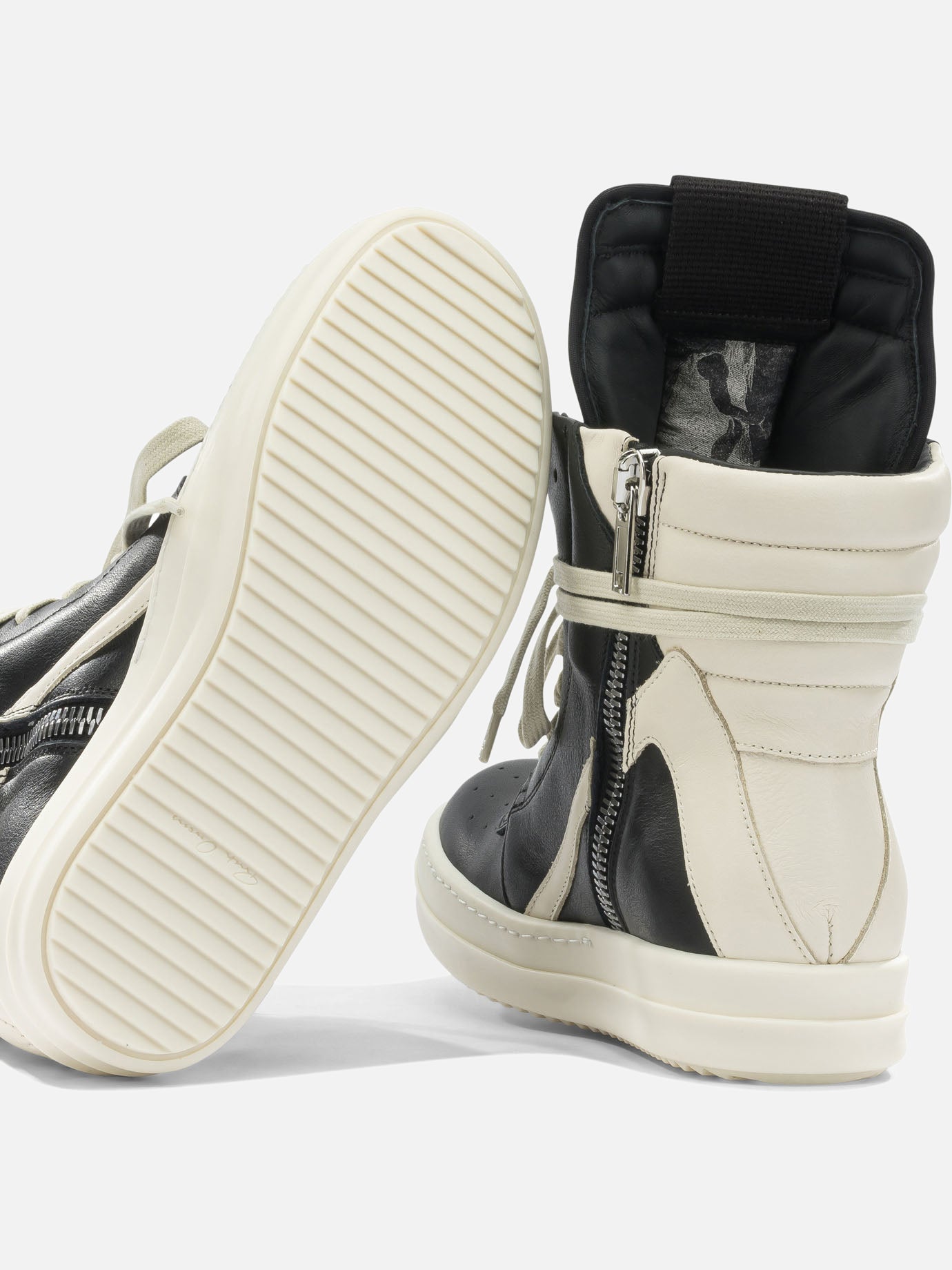 High top sneakers 100% cow leather - 100% thermoplastic rubber Black - Rick Owens Women | PDP | VIETTI Online Store | Zoom-Modal_5