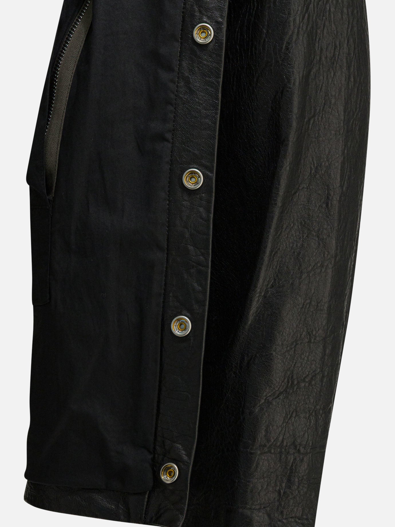 Leather jackets Solid colour Black - Rick Owens Men | PDP | VIETTI Online Store | Zoom-Modal_4