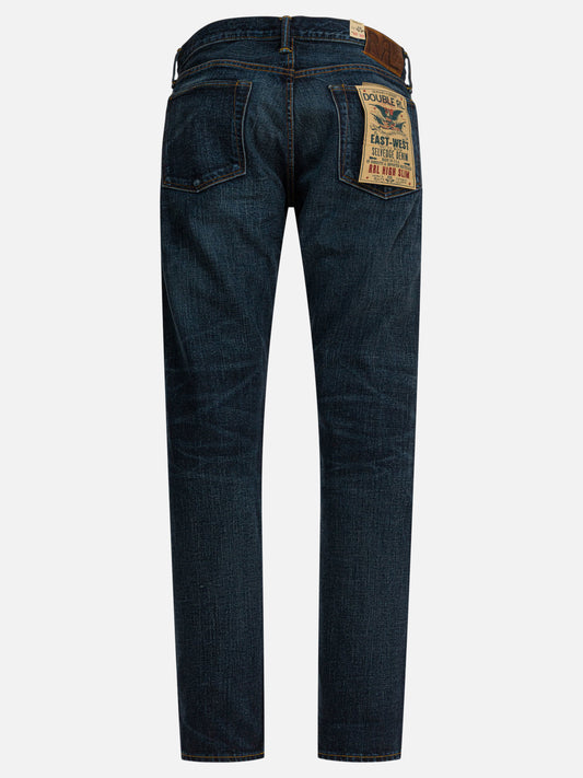 Straight-leg jeans Solid colour Blue - RRL by Ralph Lauren Men | PLP | VIETTI Online Store | 2
