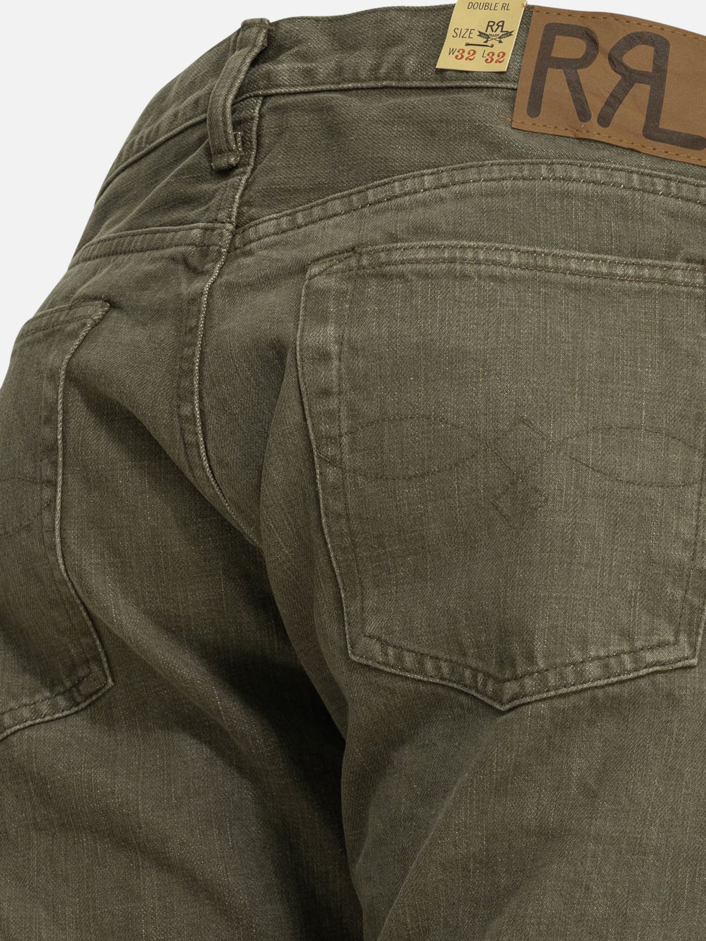 Straight-leg jeans Solid colour Green - RRL by Ralph Lauren Men | PDP | VIETTI Online Store | Zoom-Modal_4