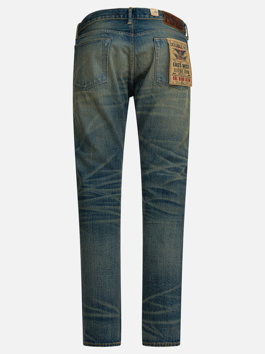 Straight-leg jeans Solid colour Blue - RRL by Ralph Lauren Men | PLP | VIETTI Online Store | 2