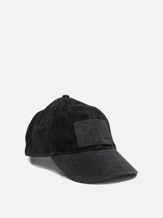 Cappelli da baseball 100% cotton - Other fabric: 100% cow leather Nero - RRL by Ralph Lauren Uomo | PLP | VIETTI Online Store | 2
