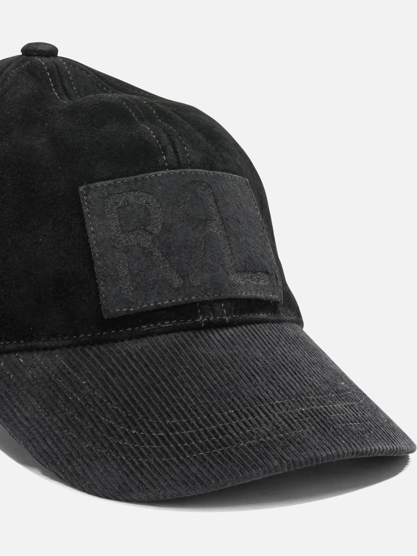 Baseball caps 100% cotton - Other fabric: 100% cow leather Black - RRL by Ralph Lauren Men | PDP | VIETTI Online Store | Zoom-Modal_4