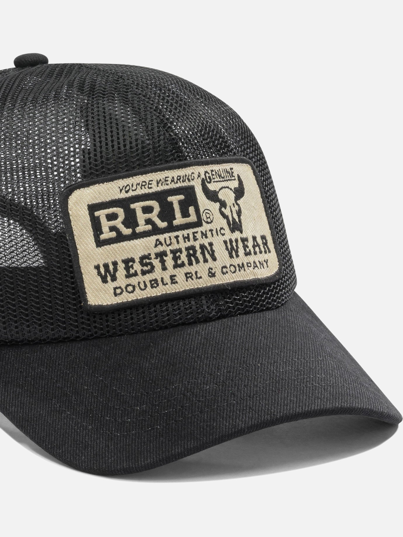 Trucker caps 100% polyester - Other fabric: 100% cotton Black - RRL by Ralph Lauren Men | PDP | VIETTI Online Store | Zoom-Modal_4