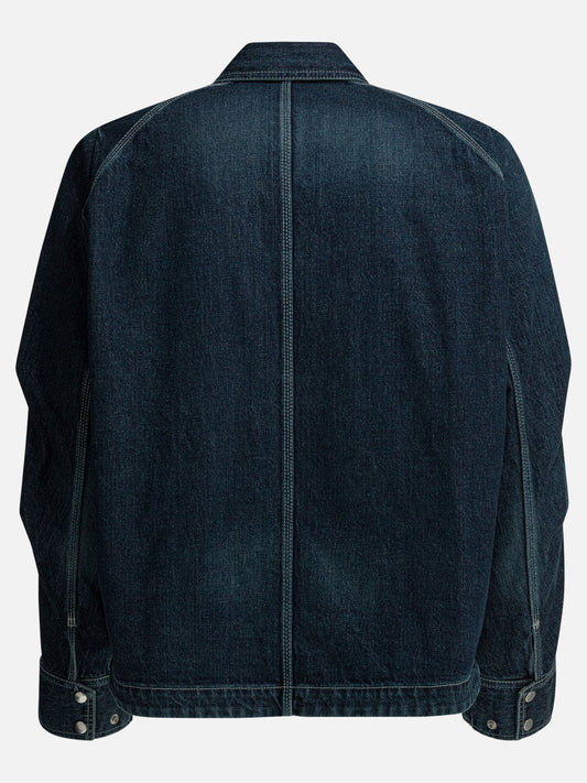 Denim jackets Solid colour Blue - Sacai Men | PLP | VIETTI Online Store | 2
