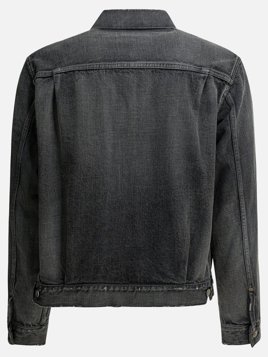Denim jackets Solid colour Grey - Sacai Men | PLP | VIETTI Online Store | 2