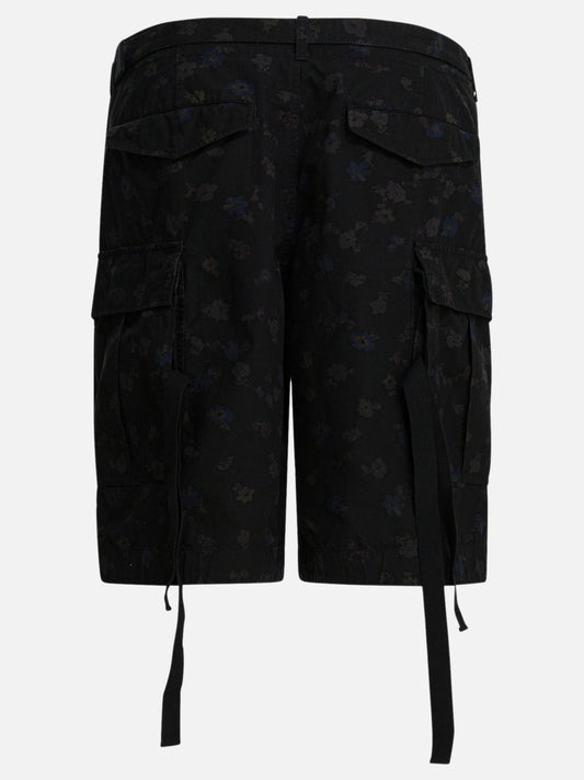 Cargo shorts Floral Black - Sacai Men | PLP | VIETTI Online Store | 2