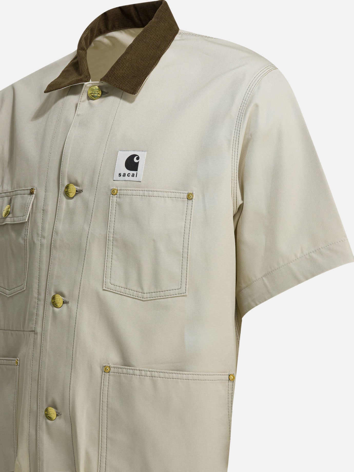 Overshirt jackets Logo White - Sacai Men | PDP | VIETTI Online Store | Zoom-Modal_4