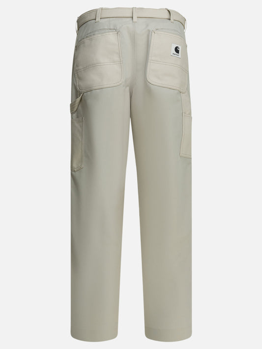 Cargo & parachute trousers Logo White - Sacai Men | PLP | VIETTI Online Store | 2