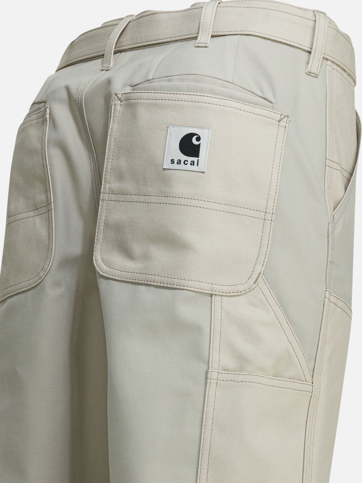 Cargo & parachute trousers Logo White - Sacai Men | PDP | VIETTI Online Store | Zoom-Modal_4