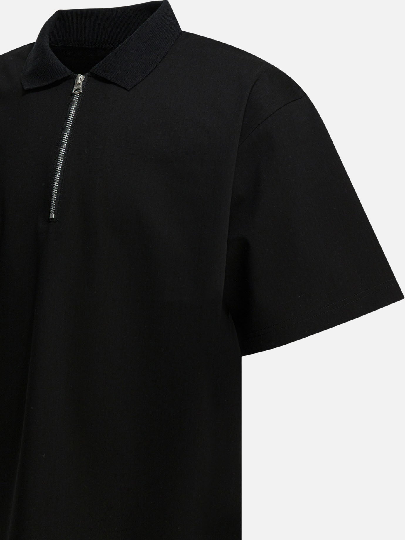 Polo shirts without buttons Solid colour Black - Sacai Men | PDP | VIETTI Online Store | Zoom-Modal_4