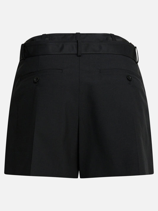 Formal shorts Solid colour Black - Sacai Women | PLP | VIETTI Online Store | 2