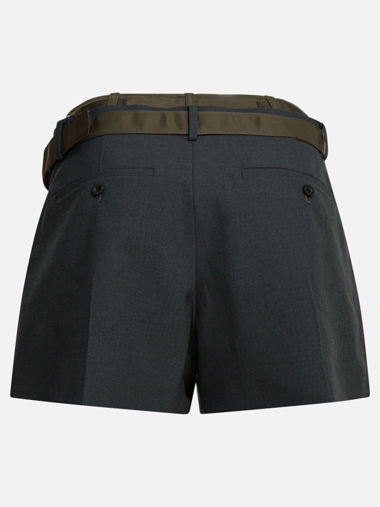 Short formali Solid colour Grigio - Sacai Donna | PLP | VIETTI Online Store | 2