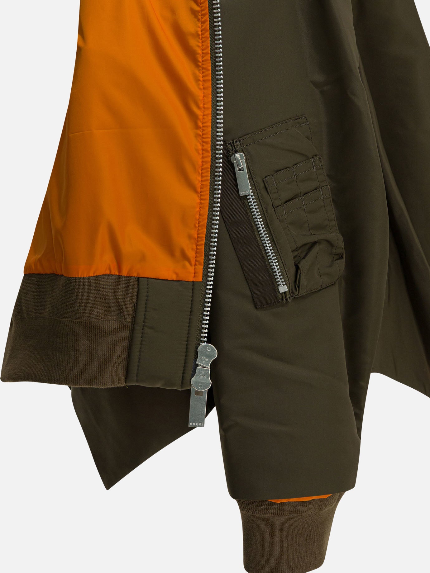 Bomber jackets Solid colour Green - Sacai Women | PDP | VIETTI Online Store | Zoom-Modal_4