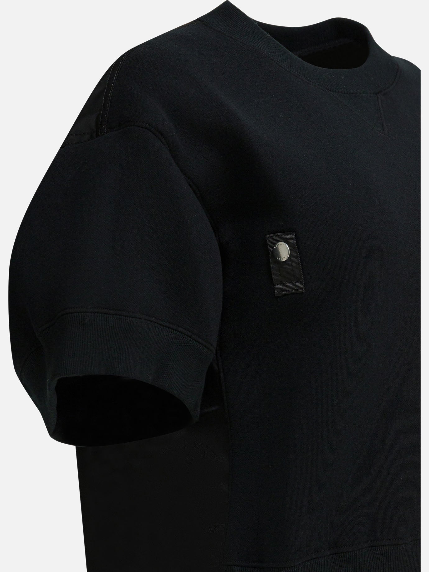 Crewneck t-shirts Solid colour Black - Sacai Women | PDP | VIETTI Online Store | Zoom-Modal_4