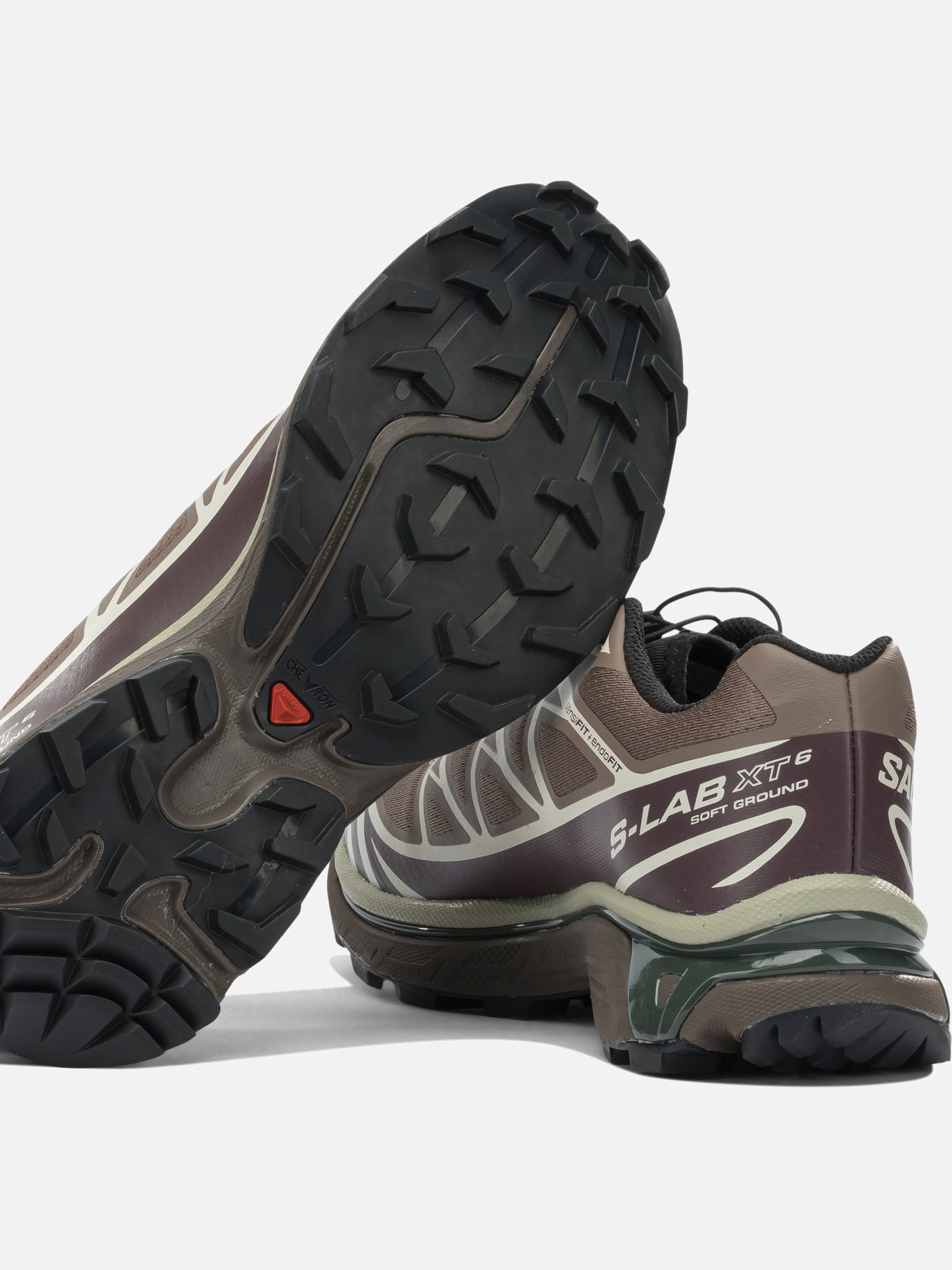Low top sneakers 100% fabric - 100% rubber Brown - Salomon Men | PDP | VIETTI Online Store | Zoom-Modal_5