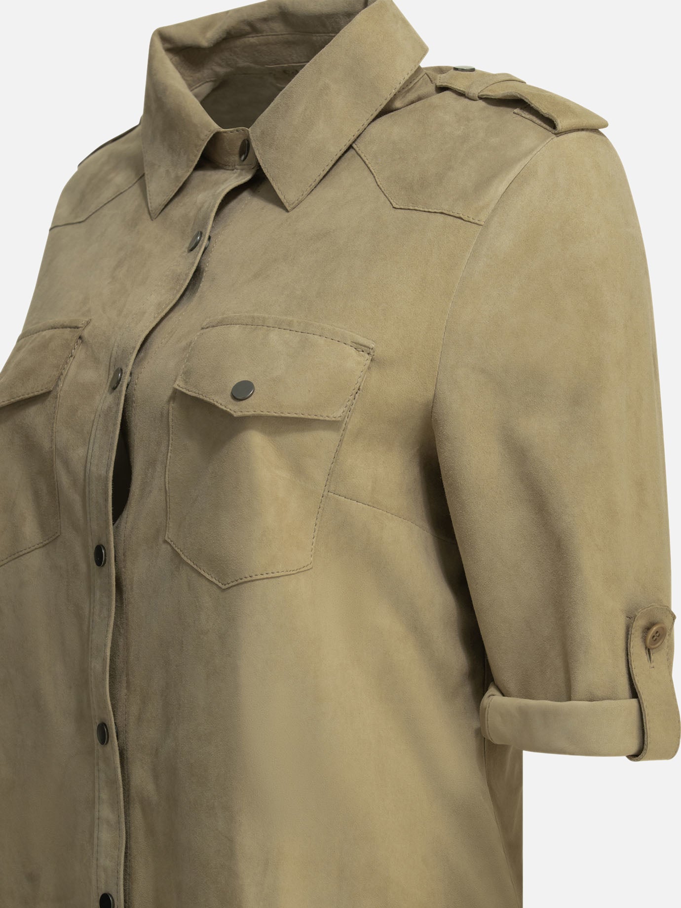 Casual shirts Solid colour Beige - Salvatore Santoro Women | PDP | VIETTI Online Store | Zoom-Modal_4