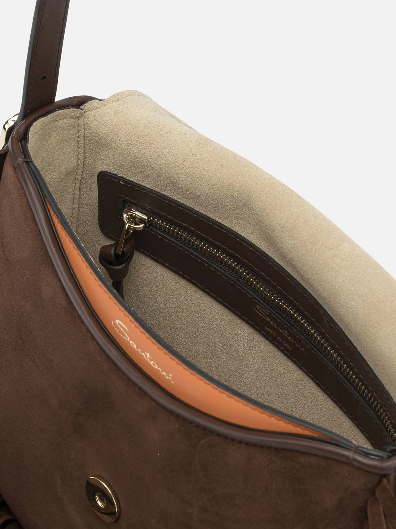 Small bags 100% calf leather Brown - Santoni Women | PDP | VIETTI Online Store | Zoom-Modal_5