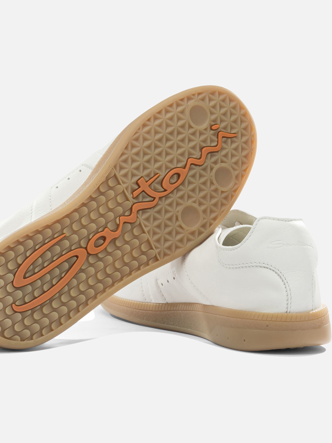 Low top sneakers 100% calf leather - 100% rubber White - Santoni Men | PDP | VIETTI Online Store | Zoom-Modal_5