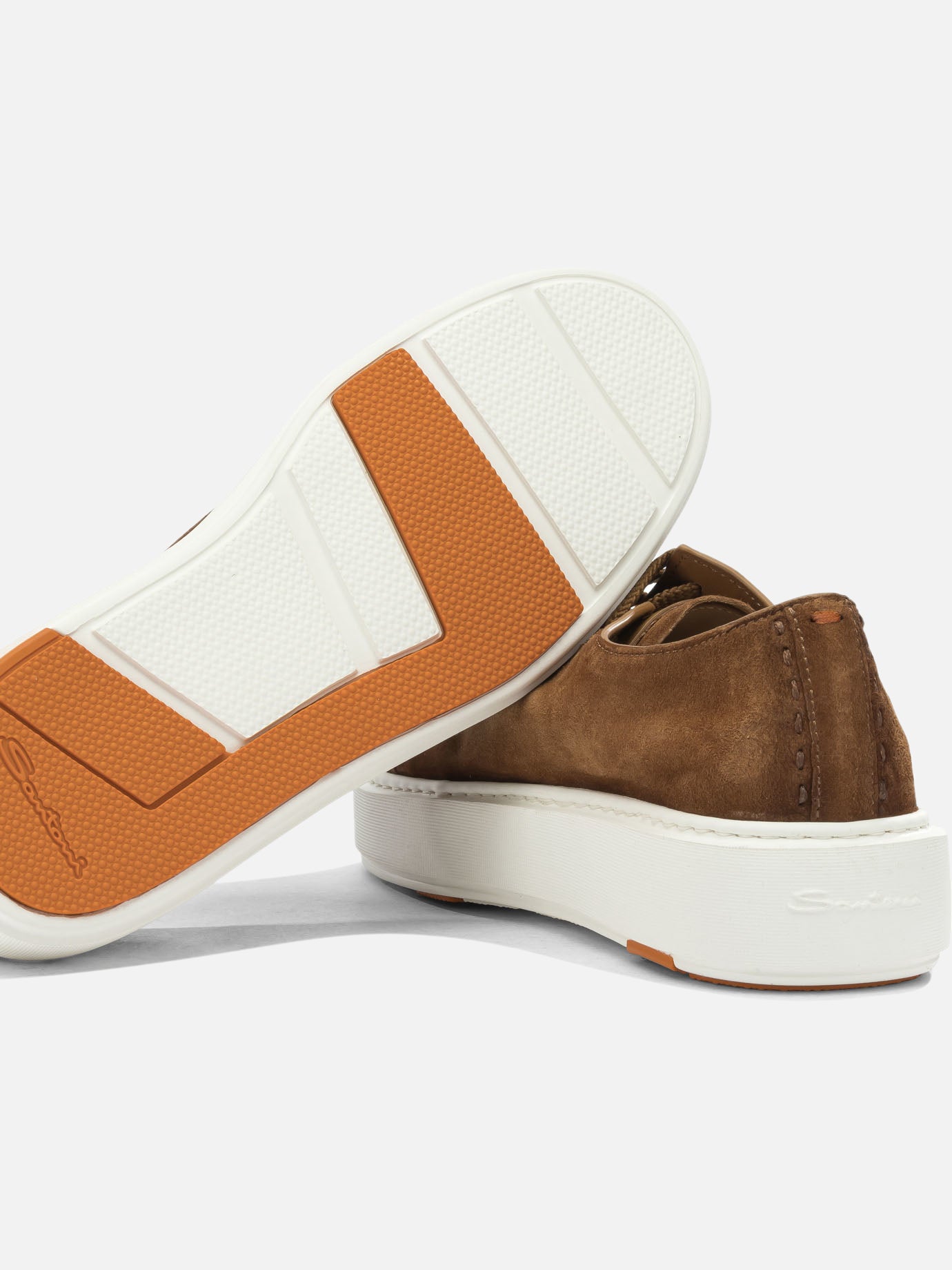 Low top sneakers 100% calf leather - 100% rubber Brown - Santoni Women | PDP | VIETTI Online Store | Zoom-Modal_5