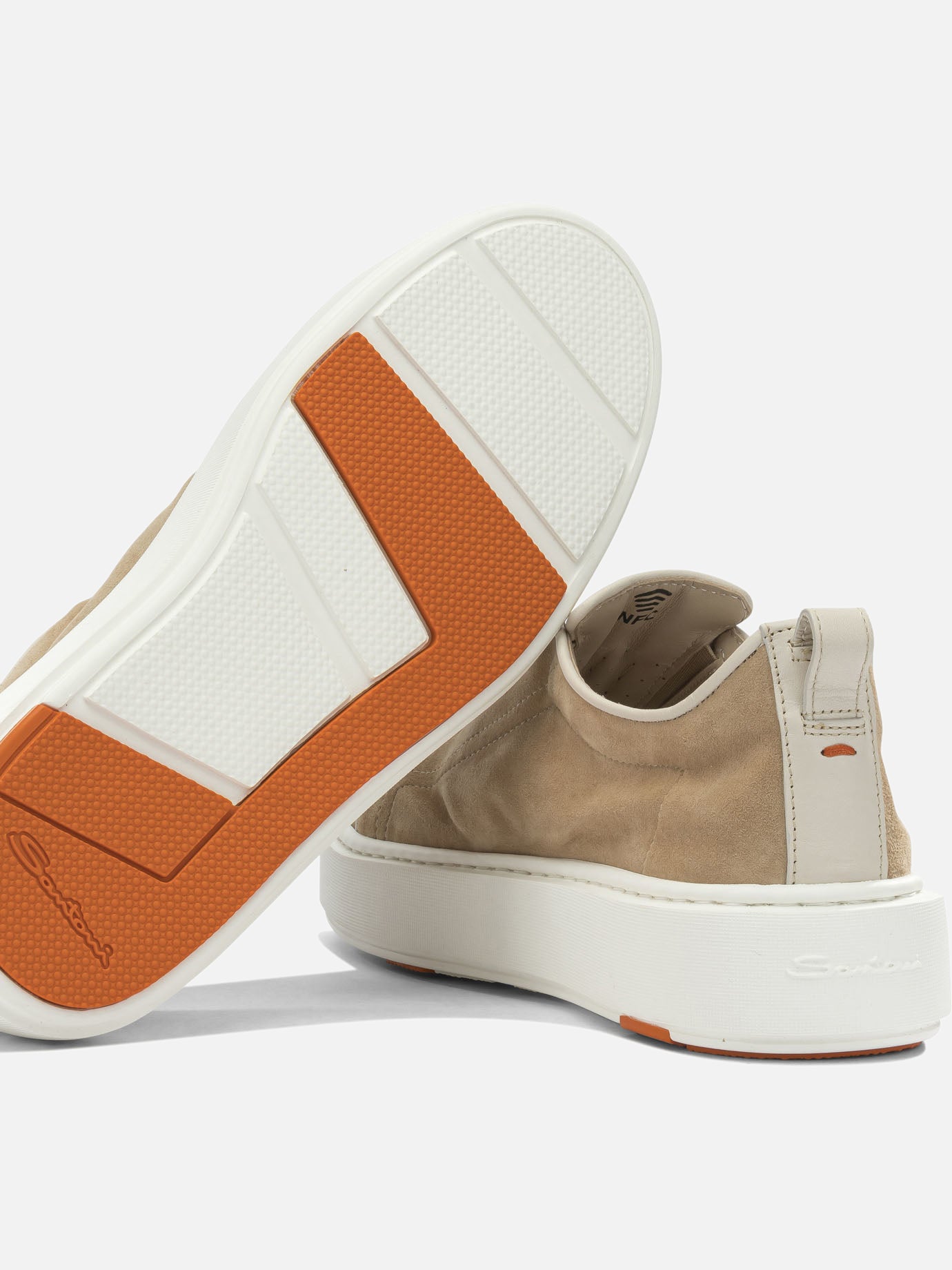 Low top sneakers 78% calf leather 22% lamb leather - 100% rubber Beige - Santoni Women | PDP | VIETTI Online Store | Zoom-Modal_5