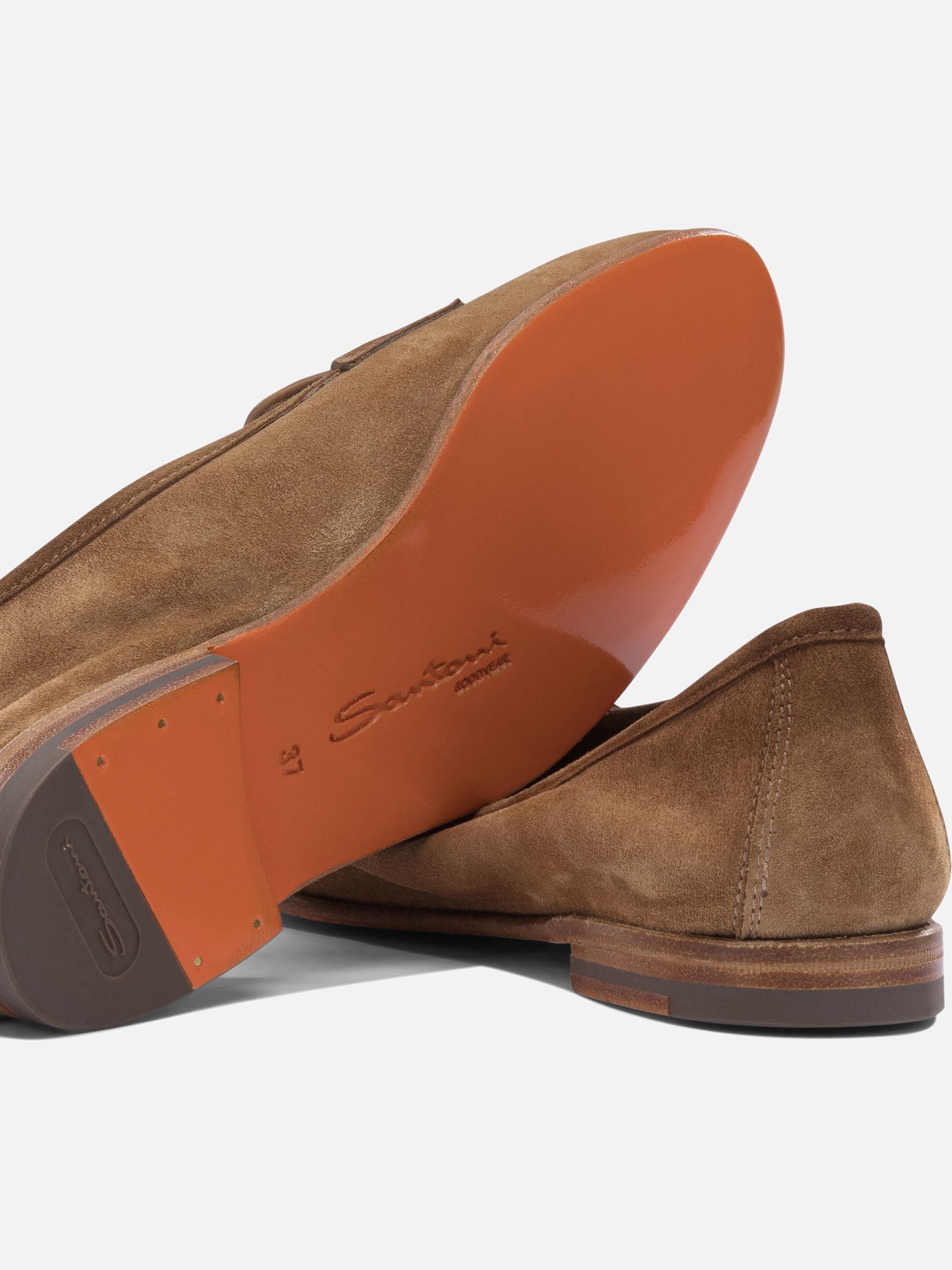 Loafers 100% calf leather - 100% cow leather Beige - Santoni Women | PDP | VIETTI Online Store | Zoom-Modal_5