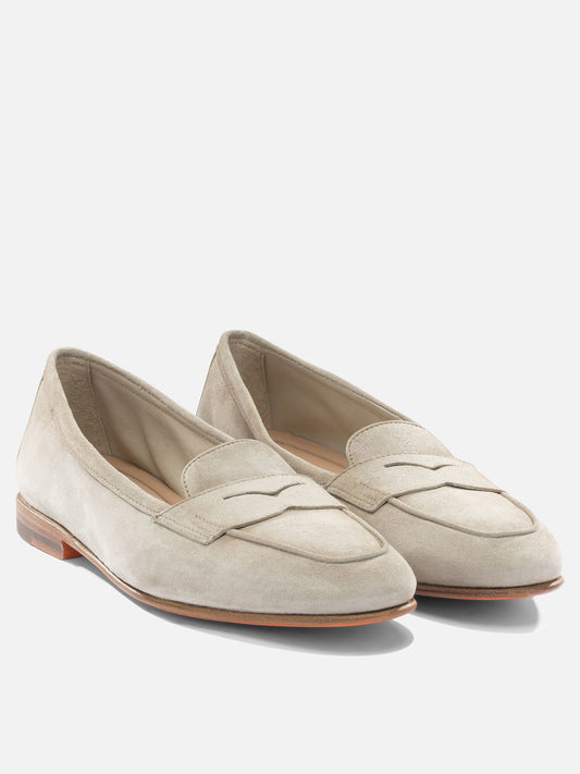 Loafers 100% calf leather - 100% cow leather Beige - Santoni Women | PLP | VIETTI Online Store | 2