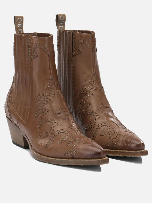 Cowboy 100% leather - 100% rubber Brown - Sartore Women | PLP | VIETTI Online Store | 2