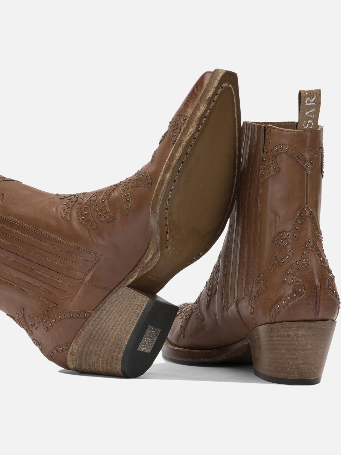 Cowboy 100% leather - 100% rubber Brown - Sartore Women | PDP | VIETTI Online Store | Zoom-Modal_5
