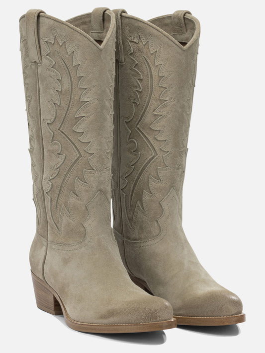 Cowboy 100% suede leather - 100% leather Beige - Sartore Women | PLP | VIETTI Online Store | 2