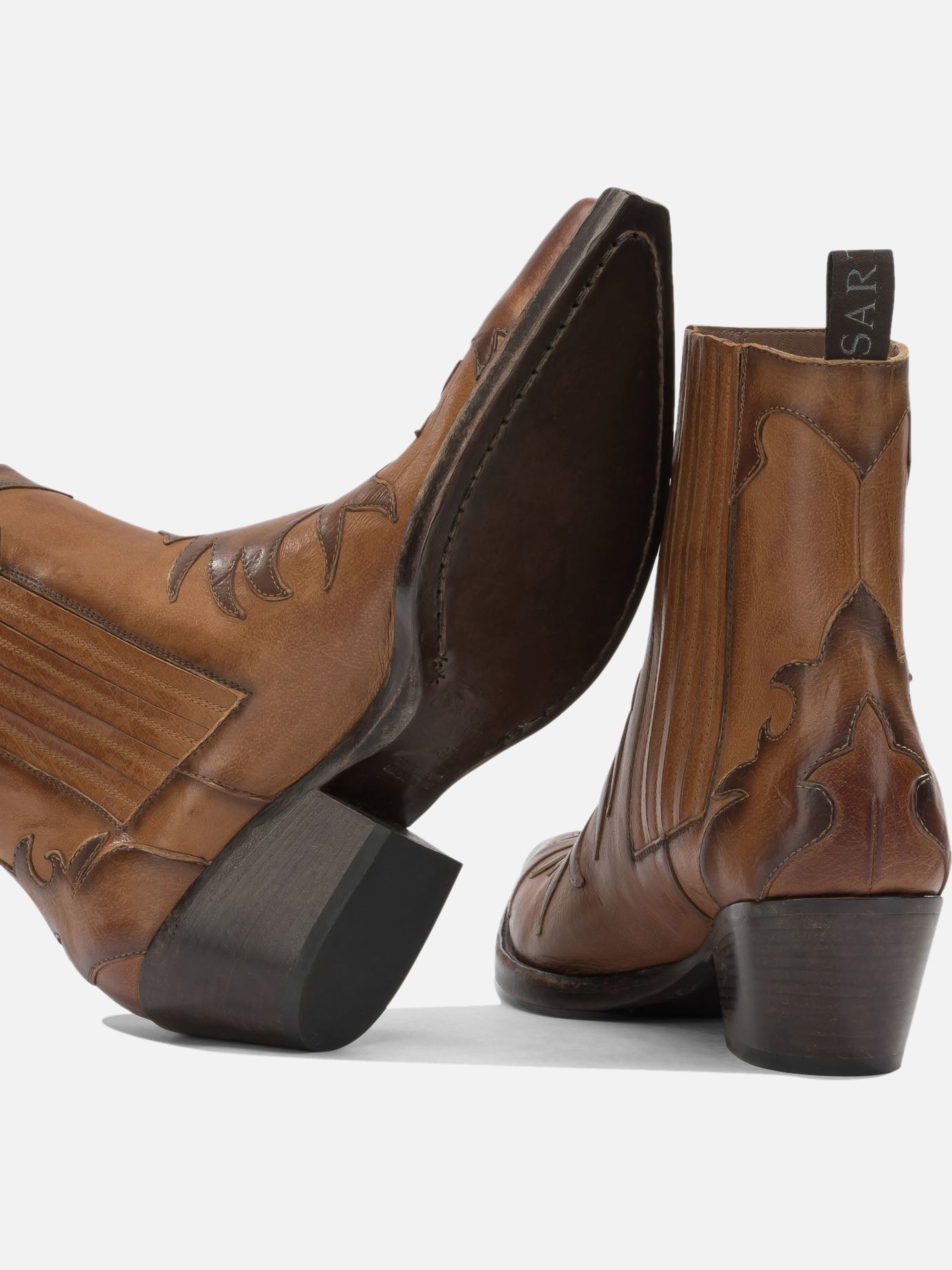 Cowboy 100% leather - 100% rubber Brown - Sartore Women | PDP | VIETTI Online Store | Zoom-Modal_5