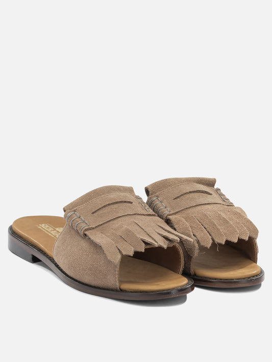 Slides 100% leather - 100% leather Beige - Sebago Women | PDP | VIETTI Online Store | 2