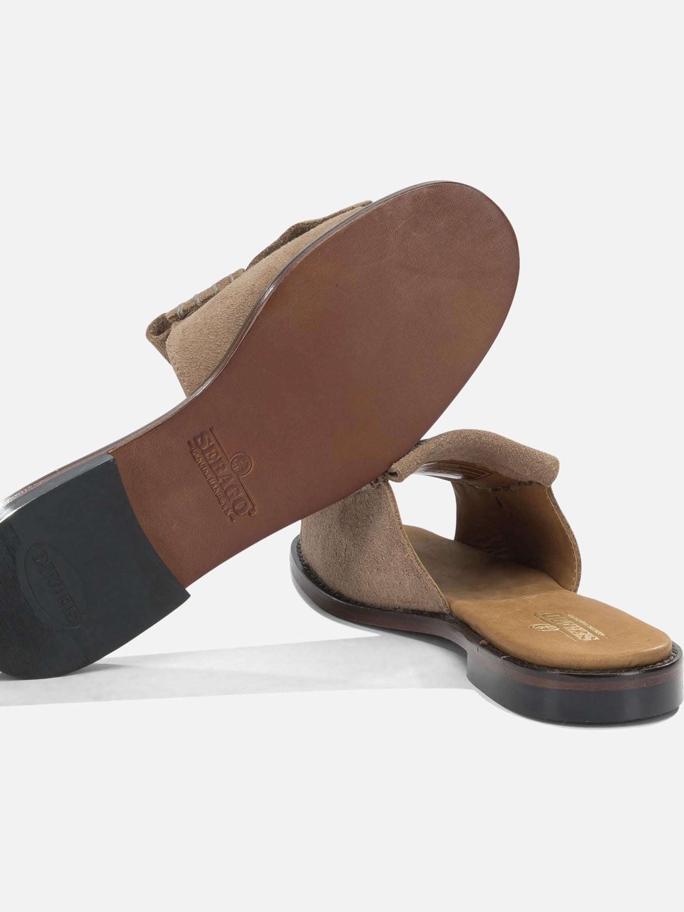 Slides 100% leather - 100% leather Beige - Sebago Women | PDP | VIETTI Online Store | Zoom-Modal_5
