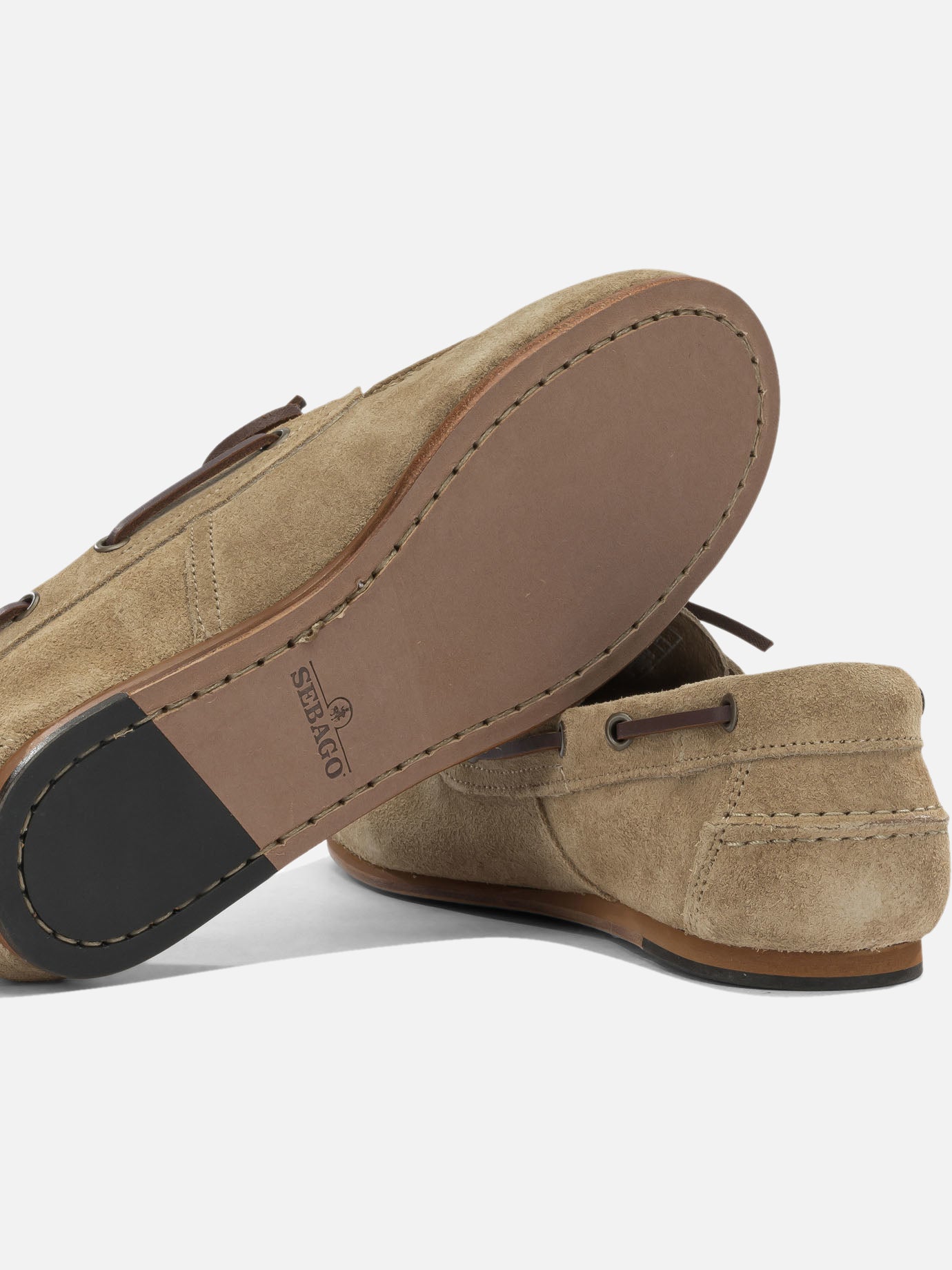 Laced loafers 100% suede leather - 100% leather Beige - Sebago Men | PDP | VIETTI Online Store | Zoom-Modal_5