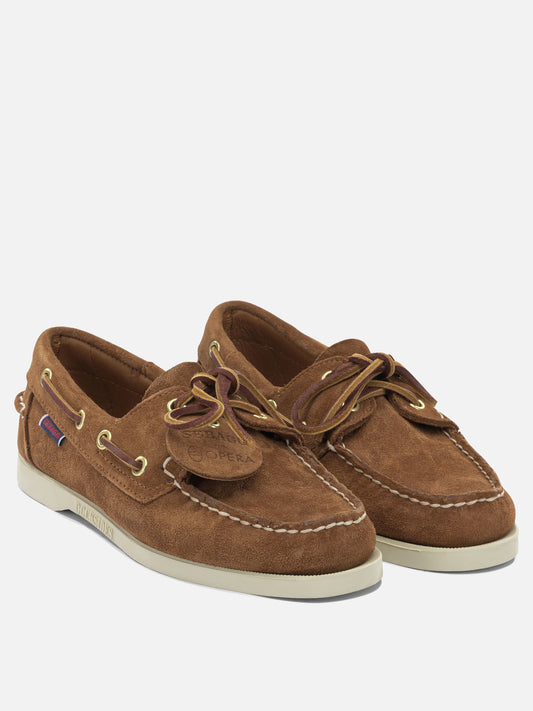 Laced loafers 100% leather - 100% rubber Brown - Sebago Women | PLP | VIETTI Online Store | 2