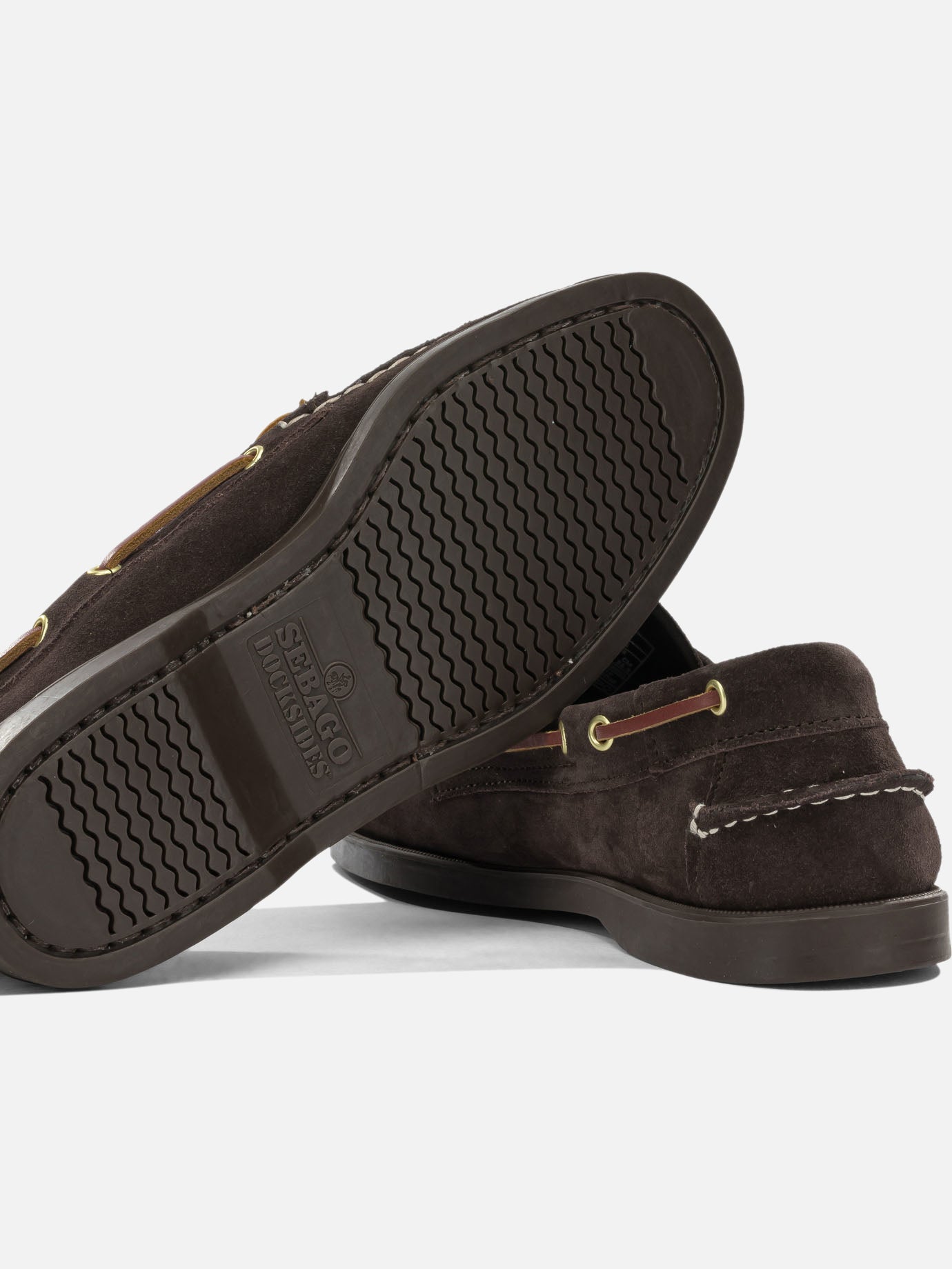 Laced loafers 100% suede - 100% rubber Brown - Sebago Men | PDP | VIETTI Online Store | Zoom-Modal_5