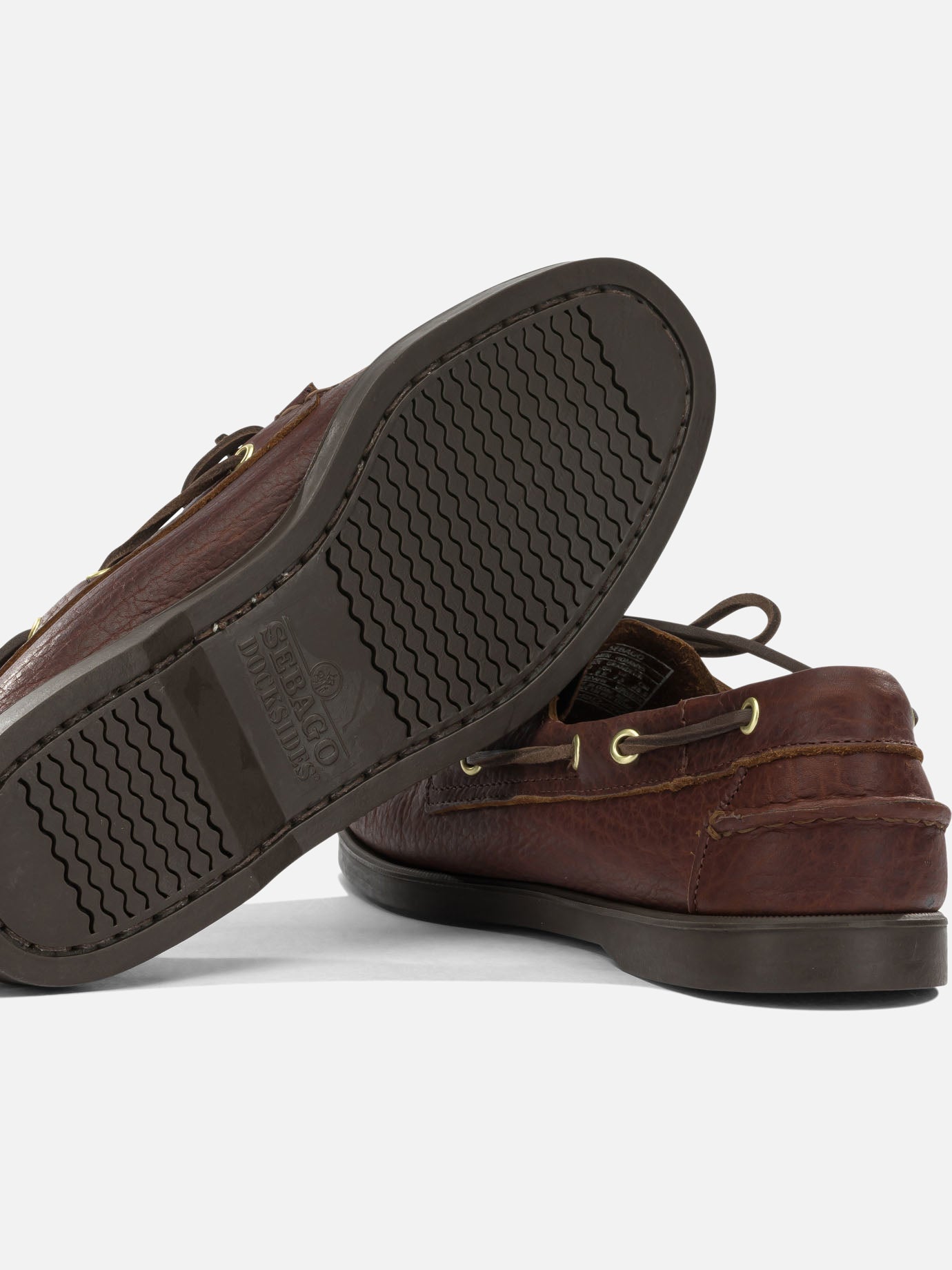 Laced loafers 100% leather - 100% rubber Brown - Sebago Men | PDP | VIETTI Online Store | Zoom-Modal_5