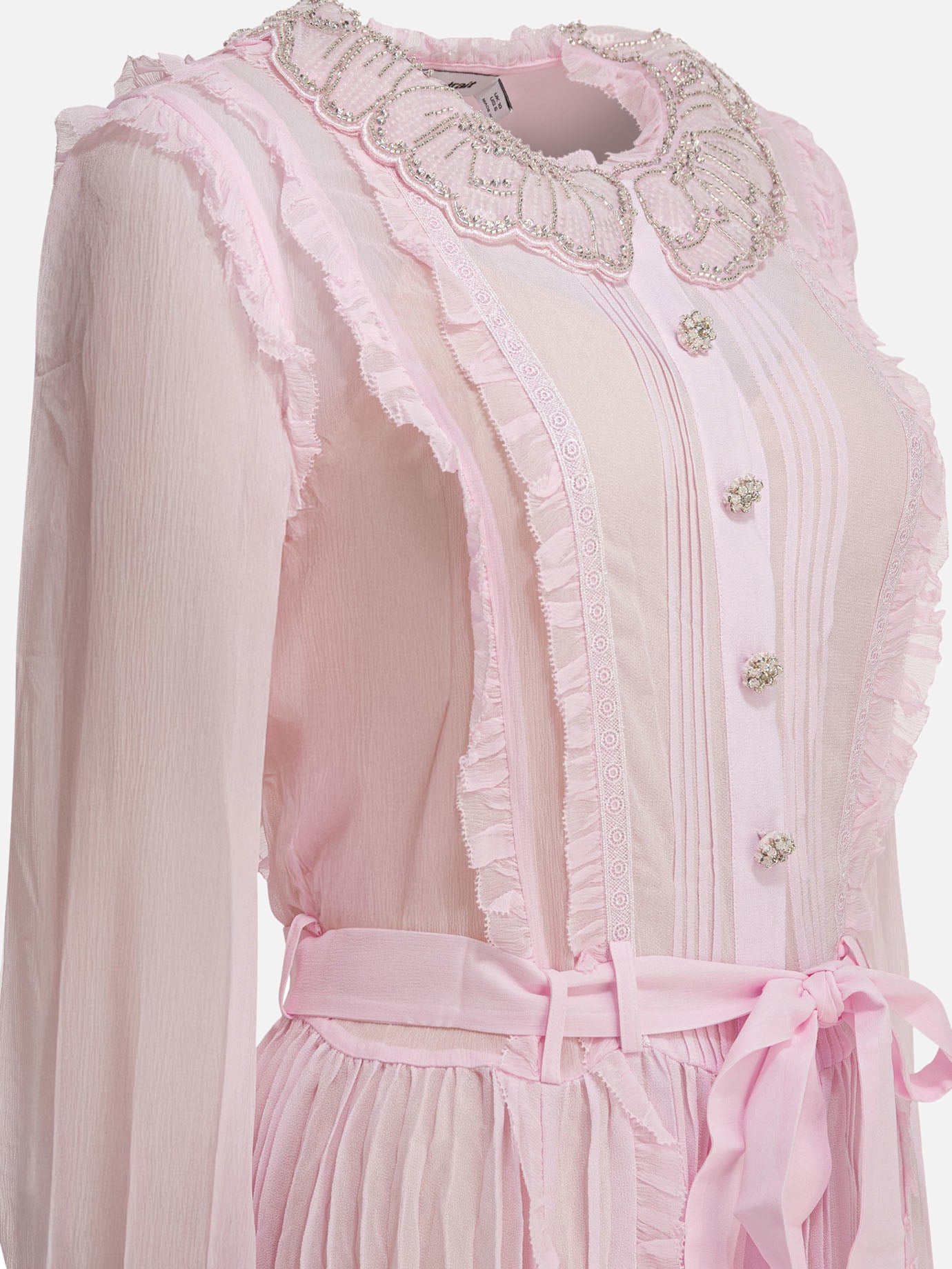 Midi dresses Solid colour Pink - Self-portrait Women | PDP | VIETTI Online Store | Zoom-Modal_4