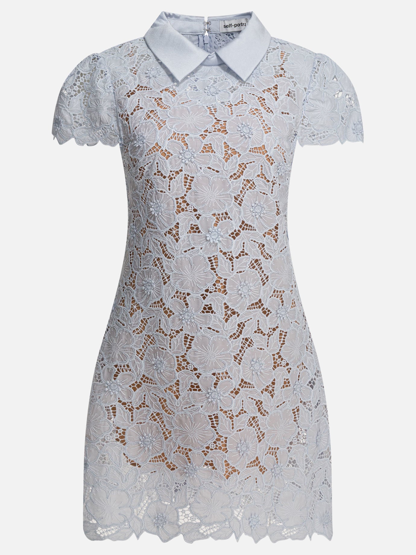 Self-portrait Guipure lace dress Blue - Women | VIETTI Online Store Self-portrait Guipure lace dress Blue - Women | VIETTI Online Store