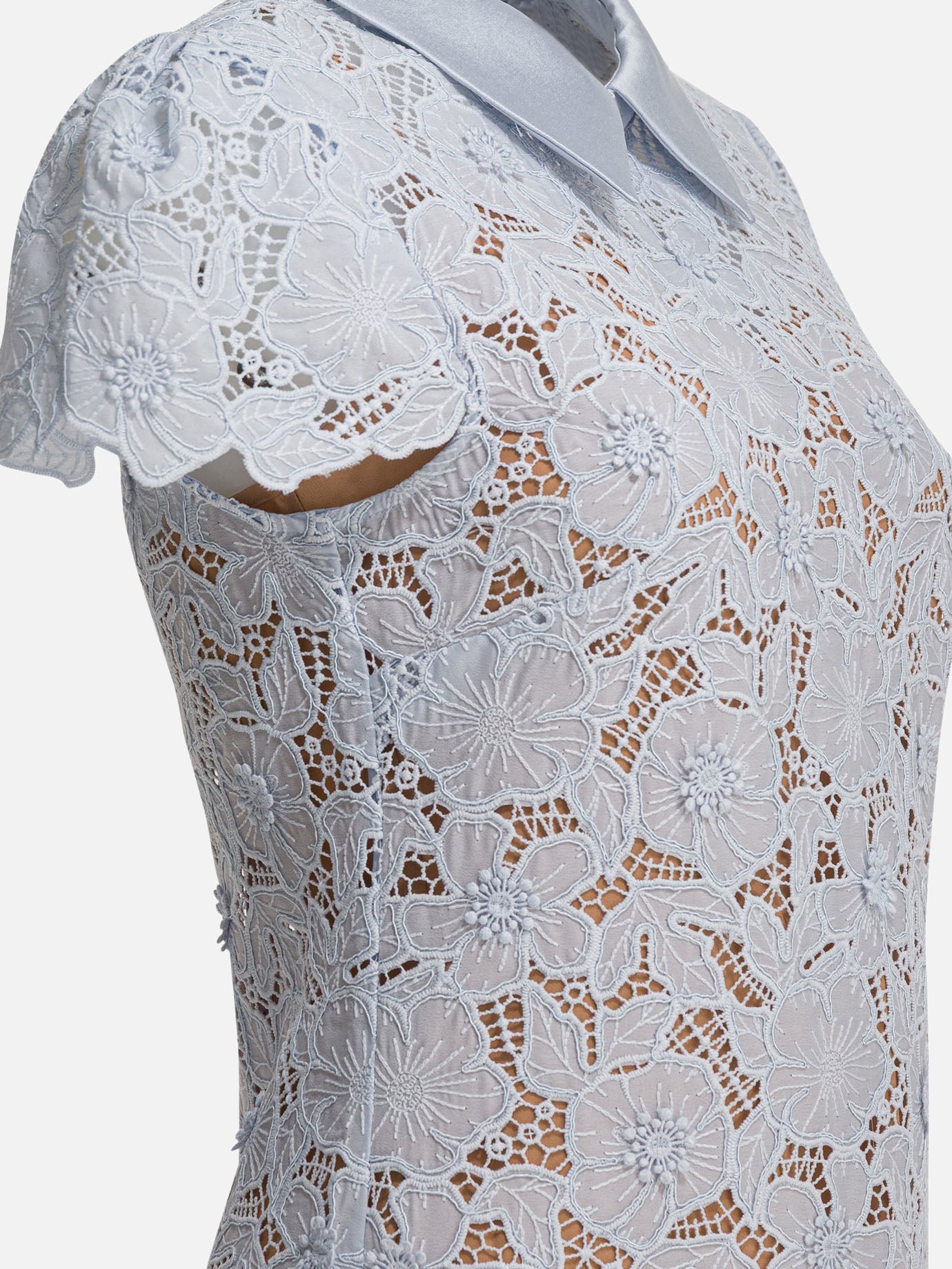 Mini dresses Embroidered Light blue - Self-portrait Women | PDP | VIETTI Online Store | Zoom-Modal_4