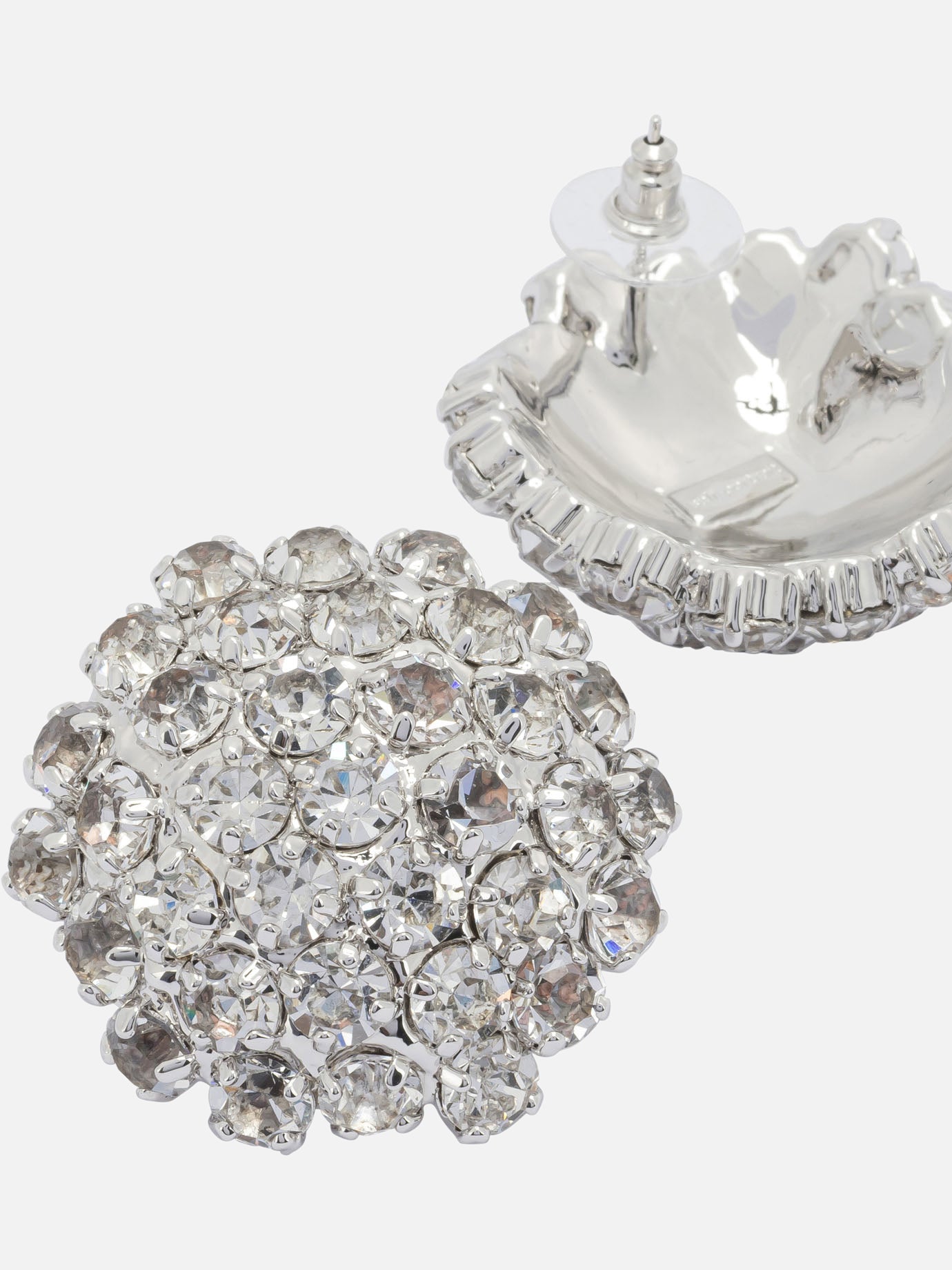 Orecchini 95% brass 5% rhinestone - Other fabric: 98% rhinestone 2% steel needle Argento - Self-portrait Donna | PDP | VIETTI Online Store | Zoom-Modal_2