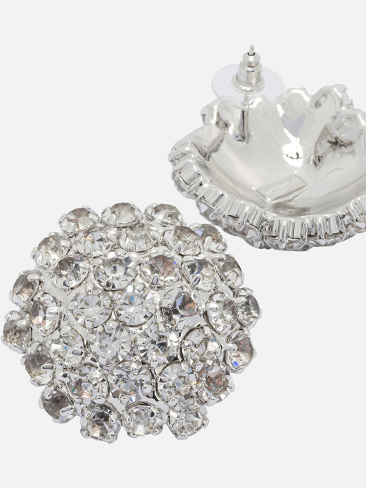 Earrings 95% brass 5% rhinestone - Other fabric: 98% rhinestone 2% steel needle Silver - Self-portrait Women | PDP | VIETTI Online Store | 2