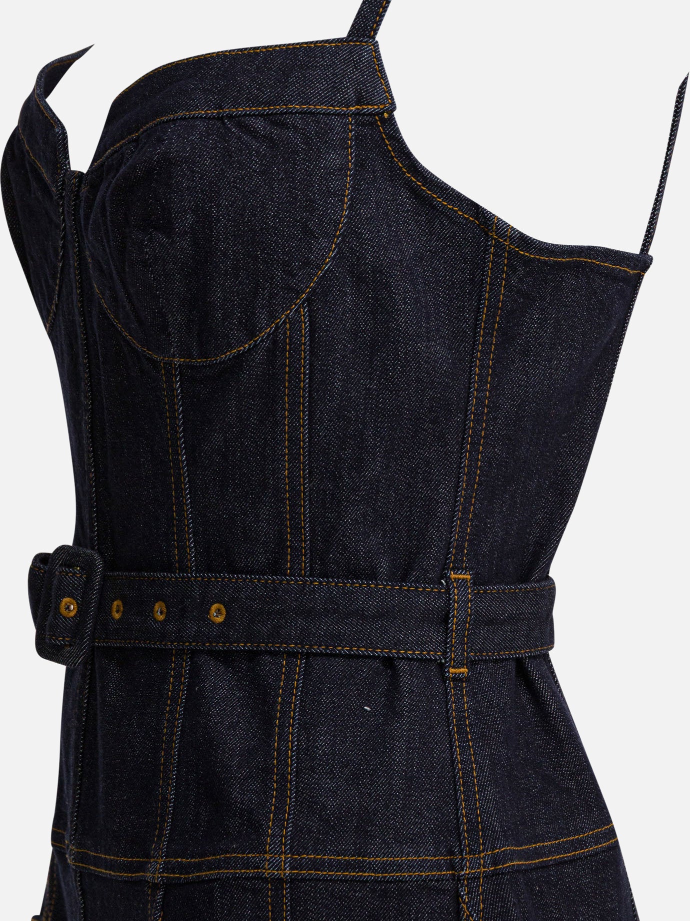 Midi dresses Solid colour Blue - Self-portrait Women | PDP | VIETTI Online Store | Zoom-Modal_4